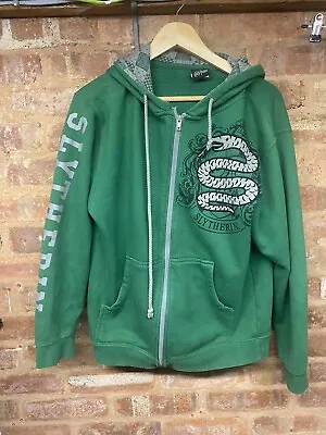Buy Wizarding World Of Harry Potter Zip Hoodie Slytherin Embroidered Green Size S • 14.95£