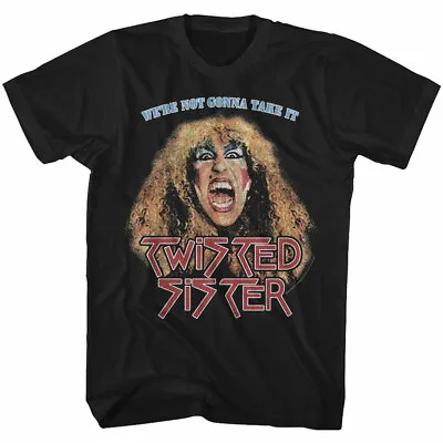 Buy Twisted Sister We're Not Gonna Take It Men's T Shirt 70's Metal Band Music Merch • 50.82£