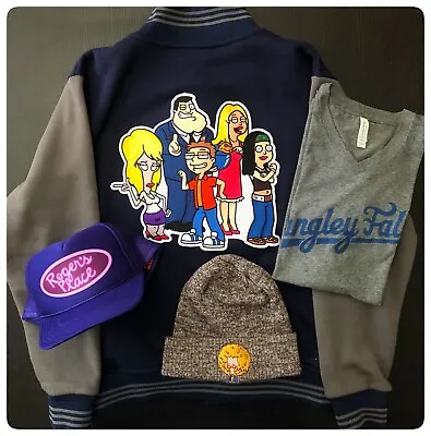 Buy AMERICAN DAD! Animation Crew EXCLUSIVES - Jacket, Cap, Beanie & T-Shirt!!! • 192.84£