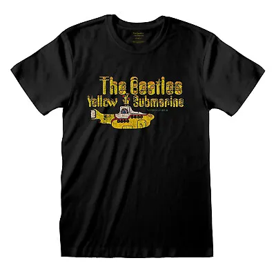 Buy The Beatles Yellow Submarine T Shirt OFFICIAL Fab Four McCartney Black New S-2XL • 13.95£