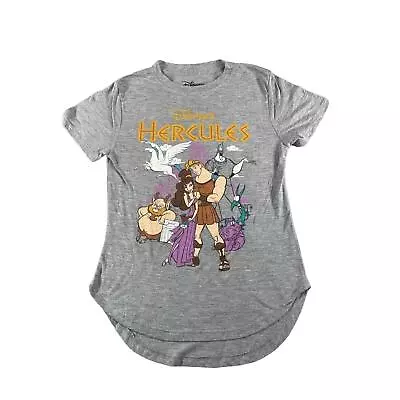 Buy Disney Shirt Girls Small Hercules Gray Tee 3 / 5 Movie Short Sleeve Poly Blend • 7.87£