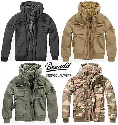 Buy Brandit 3107 Bronx Jacket Winter Army Military Hooded Zip Casual Camo Combat • 86.89£