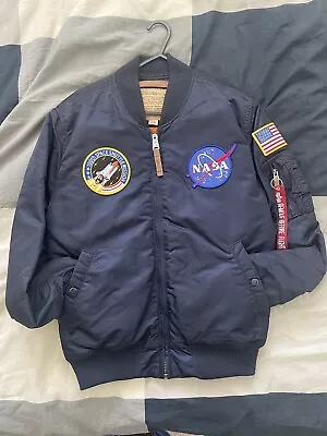 Buy Alpha Industries MA-1 VF NASA Jacket Large • 70£