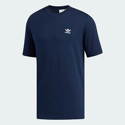 Buy Adidas Originals Essential Tee Mens - Trefoil Logo 100% Cotton T-Shirt Navy - XL • 19.99£