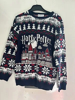 Buy Harry Potter Hogwarts Unisex Kids Knitted Christmas Jumper • 15£