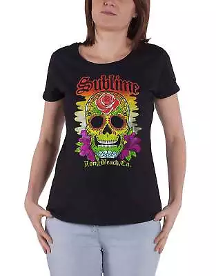 Buy Sublime Colour Skull Skinny Fit T Shirt • 14.93£