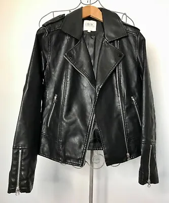 Buy Nine West Ladies Faux Leather Biker Jacket, Size 12, Black, Great Condition • 19.50£