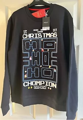 Buy Men’s Next Pac-Man Christmas Sweatshirt / Jumper Size Large New • 17£