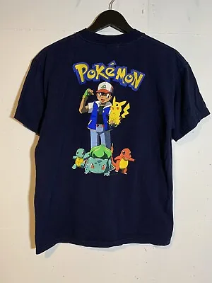 Buy Vintage 90s 1999 Nintendo Pokemon T Shirt Pikachu Ash Youth XL • 28.38£