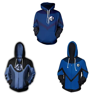 Buy Cosplay Fantastic Four 3D Hoodies Superhero Sweatshirts Jackets Coats Costumes • 16.80£