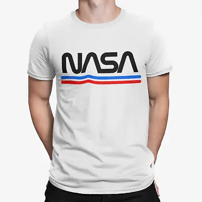 Buy NASA Line T-Shirt - Cool - America - Science - Geek - Big Bang -Space Musk Tesla • 8.39£