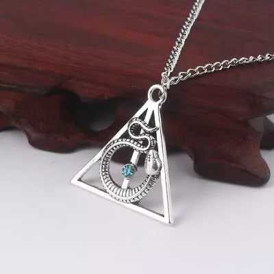 Buy Hp Slytherin Snake Necklace Hogwarts The Deathly Hallows Necklace Jewelry Pendan • 4.79£