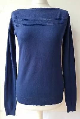 Buy Dressberry Jumper M UK12 Pit To Pit 20in Blue Stretch Long Sleeve  • 10£