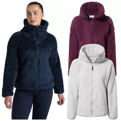 Buy Craghoppers Ladies Bronagh Sherpa Fleece Jacket Full Zip Lightweight Warm Coat • 29.95£