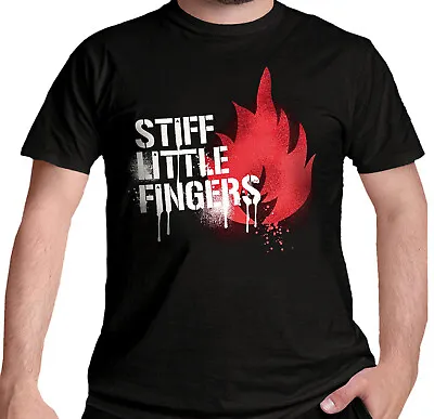 Buy Stiff Little Fingers T Shirt Graffiti Official Logo S-2XL New Punk • 15.95£