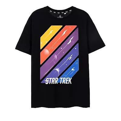 Buy Star Trek Mens Ships In Space Short-Sleeved T-Shirt NS8056 • 17.19£