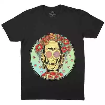 Buy Hippie Droid Mens T-Shirt Art Flower Abstract Robot Space Trip Dream P764 • 13.99£