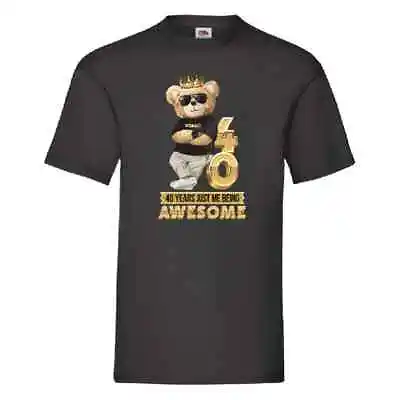 Buy 40 Years Just Me Being Awesome 40th Birthday T Shirt Small-2XL • 11.99£