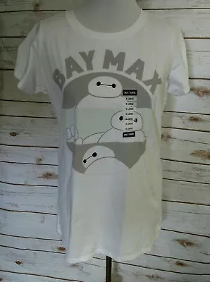 Buy Disney White T Baymax Women Fitted Tee Size XL Extra Large NWT • 8.68£