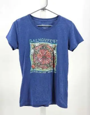 Buy Ray Troll Salmonfest Ninilchik Alaska S Blue T Shirt Fish Love & Music AK Tee Sm • 19.28£