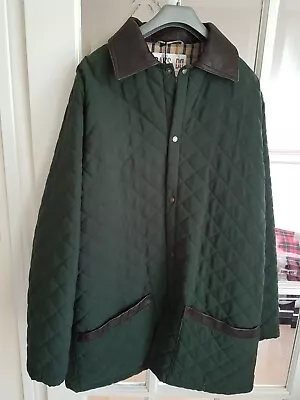 Buy Gents Daks Racing Green Beaufort Quilted Jacket Uk(s) Brown Leather Collar : • 44.99£