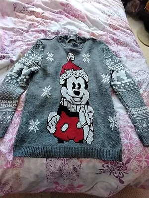 Buy Mickey Mouse Unbranded Christmas Jumper Size M • 2£