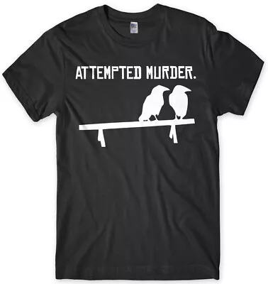 Buy Two Crows Attempted Murder Funny Mens Unisex T-Shirt • 11.99£