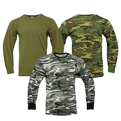 Buy Army Shirt US Combat Tactical Military Style Long Sleeve T Sweatshirt Urban Camo • 9.95£