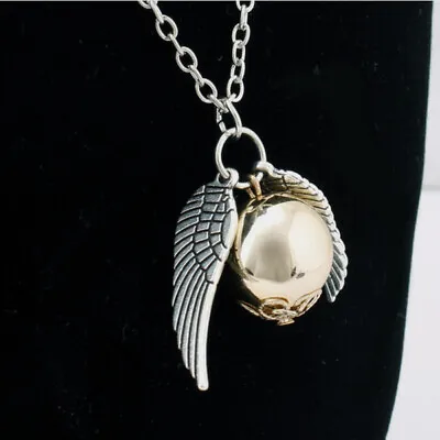 Buy Fashion Wing Pendant Deathly Hallows Silver Gold Necklace Chain Charm Jewelry • 3.77£