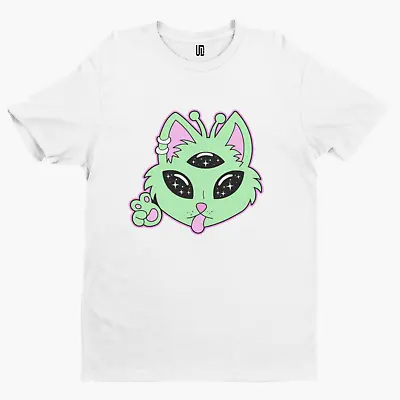 Buy Three Eye Cat T-Shirt -High Funny Film TV Stoner Trippy Star Alien Movie • 8.39£