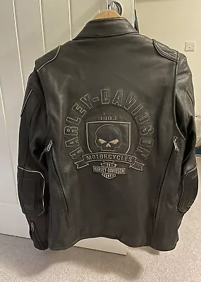 Buy Genuine Leather Harley Davidson Skull Jacket Size M • 300£