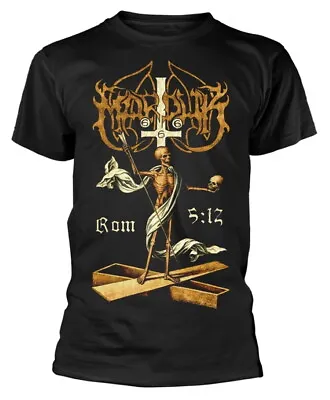 Buy Marduk 'Rom 5:12 Gold' (Black) T-Shirt - NEW & OFFICIAL! • 16.29£