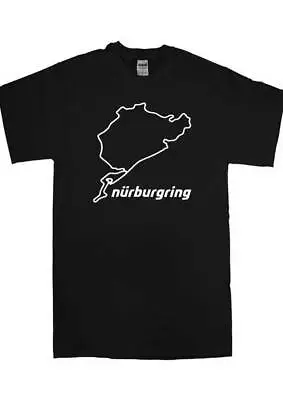 Buy Nurburgring Circuit Race Track T-Shirt Outline Nürburg Nordschleife Car German • 14.99£