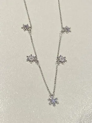 Buy New Disney Couture Kingdom Frozen 2 Snowflake Silver Plated Necklace Bnib • 59.99£