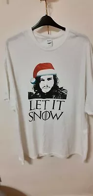 Buy Game Of Thrones Jon Snow Christmas T-shirt 4XL • 5.25£