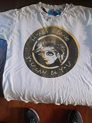 Buy Honey Bane Vintage Shirt Crass Anarcho Punk Label Female Punk Rock Distressed • 472.49£