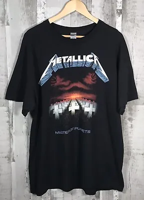 Buy Metallica Master Of Puppets T Shirt Mens XL Black Heavy Metal Band Thrash Music • 19.95£