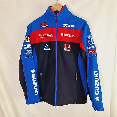 Buy Suzuki Mens Buildbase Jacket Size M Softshell Official Team Moto GP Biker Race • 70£