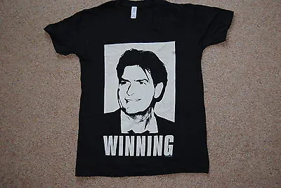 Buy Charlie Sheen Winning Face T Shirt New Official Actor Movie Film Tv Show Rare • 6.99£