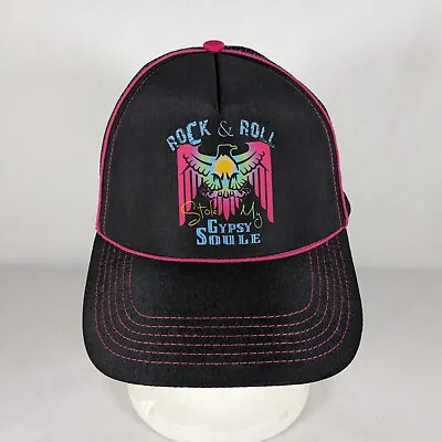 Buy Gypsy Soule Trucker Hat Women's One Size Black Pink Rock N Roll Grunge Cowgirl • 17£