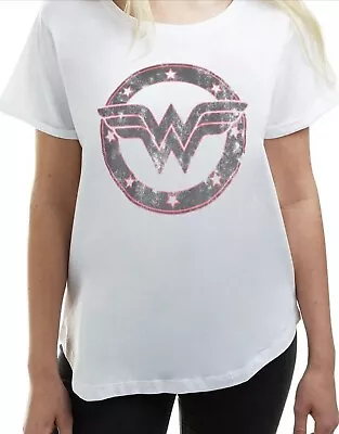 Buy Official DC Comics Ladies Wonder Woman Emblem T Shirt BNWT MEDIUM • 12£