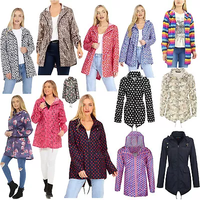 Buy Womens Rain Mac Ladies Girls Raincoat Fishtail Kagool Parka Festival Jacket Coat • 16.99£