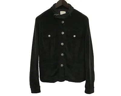 Buy Women Calvin Klein Jeans Jacket Corduroy Black Breathable VAI166 • 23.99£