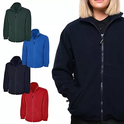 Buy Ladies Plain Classic Micro Fleece Jacket By MIG Size 6 To 32 - WOMENS WARM COAT • 24.99£