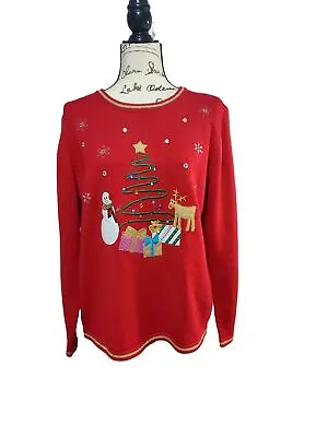 Buy Christmas Ugly/Tacky Women's Sweater Size Large (12/14) • 18.94£
