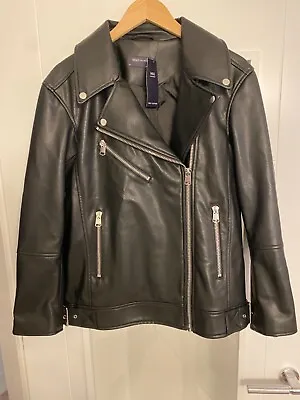 Buy RRP £69 M&S COLLECTION Faux Leather Girlfriend Biker Jacket • 39£