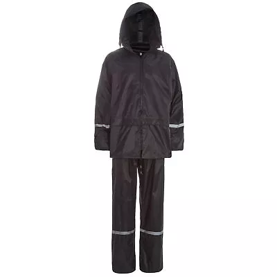 Buy 2 Piece Mens Waterproof Rain Suit Set Jacket & Trousers S M L XL 2XL 3XL 4XL UK • 12.99£