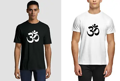 Buy Aum Om Ohm Hindu T-shirt Hinduism Buddhism Meditation Devanagari Symbol Mens Top • 9.99£