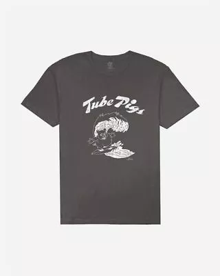 Buy LOST - Mens Tube Pig Vintage Dye T-Shirt - Vintage Black - Short Sleeve Top • 17.49£