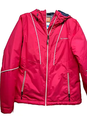 Buy Columbia Womens Medium Hot Pink Thermacoil Hooded Jacket (H6) • 36.51£